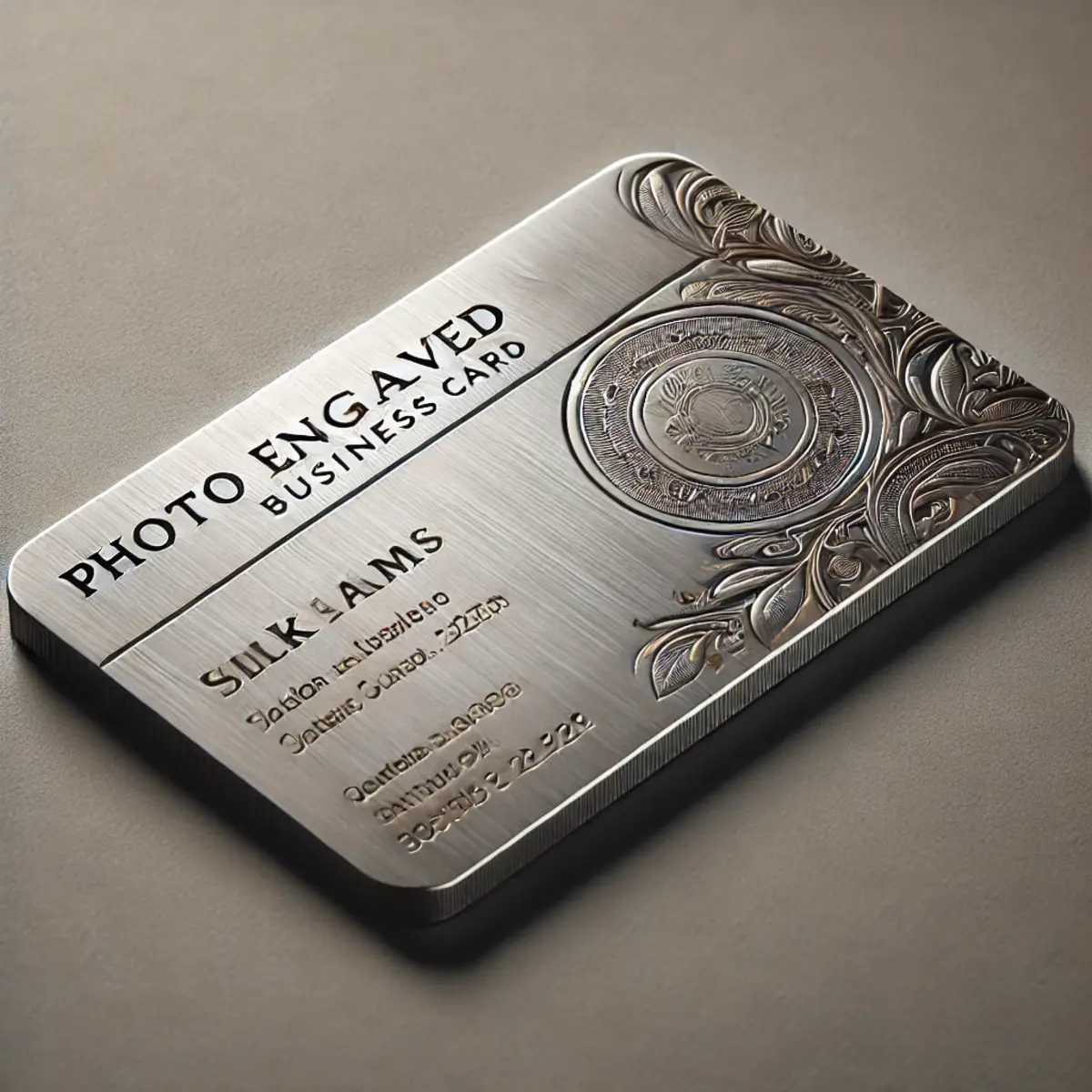 photo engraved business cards​